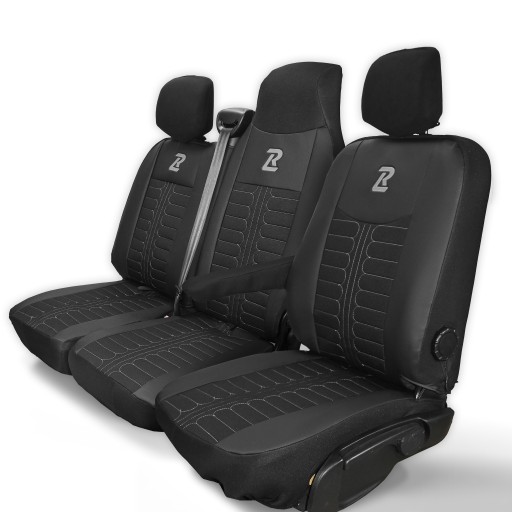 Чехлы на сиденья Renault Master 3 Opel Movano B NV400 1+2 серые