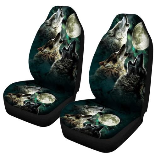 Чехлы для сидений с принтом волка