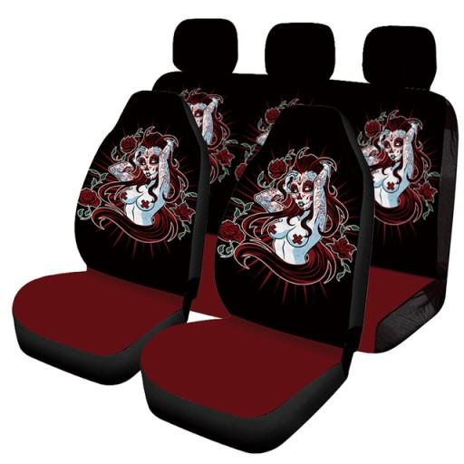 Чехлы для сидений красивый узор дизайн задняя пок