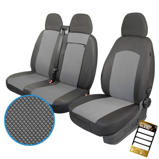 Чехлы на сиденья Mercedes Sprinter II 2006- VW Crafter 2006-2016 2+1