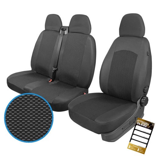 Чехлы на сиденья автомобиля VW T5 T6-2+1, T5 2003-2015, T6 2015 -