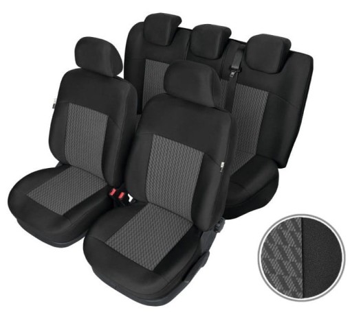 Универсальные автомобильные чехлы комплект Perun XL XL