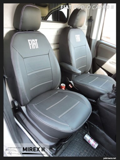 Fiat Doblo 2006 года чехлы из кожи и алькантары.