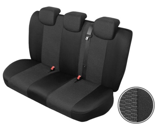 Чехол Kegel-Błażusiak на заднее сиденье, полиэстер, черный, универсальный