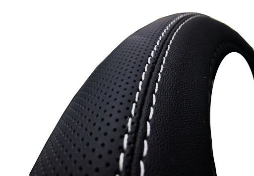 Чохол на кермо з перфорованої шкіри матовий 37-39 матовий чорний