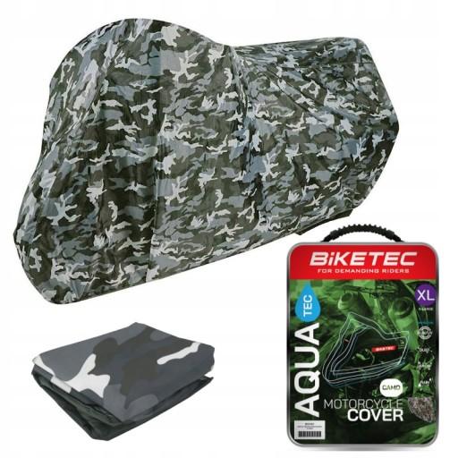 Брезентовий чохол для мотоцикла Camo Aquatec XL