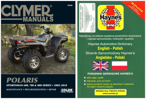 Polaris Sportsman 600 700 800 (2002-2010) керівництво по ремонту + БЕЗКОШТОВНО 24 год.
