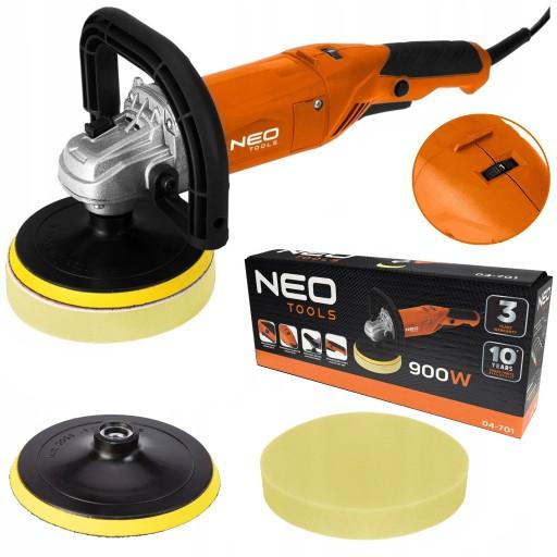 Полірувальник 900W, 150 мм 04-701 6 СТУПЕНІВ РЕГУЛЮВАННЯ ШВИДКОСТІ 600-3000 NEO TOOLS