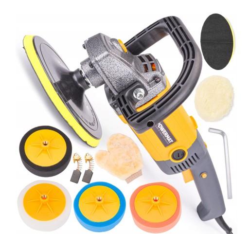 CAR Полірувальник для фарби 2600 Вт 4x повстяна губка