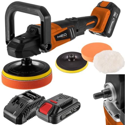 Акумуляторна полірувальна машина 18 В Безщітковий контроль швидкості + зарядний пристрій + акумулятор 2 Ач