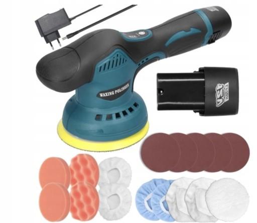 Полировальная машина для автомобилей, 12 В, бесщеточная, 8-скоростная аккумуляторная шлифовальная машина