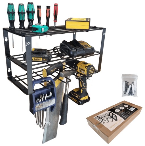 Полка-органайзер Вешалка для электроинструментов для мастерской и гаража
