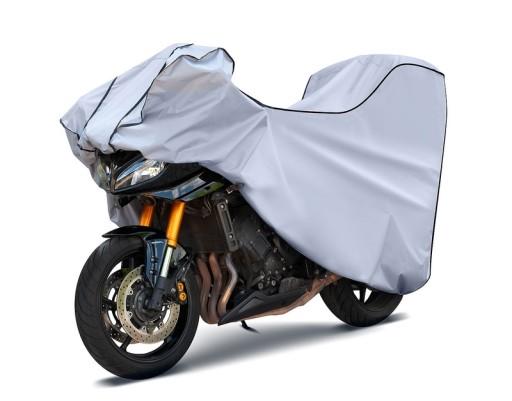 Польский всесезонный брезентовый чехол на мотоцикл Motorcycle Protector L с багажником