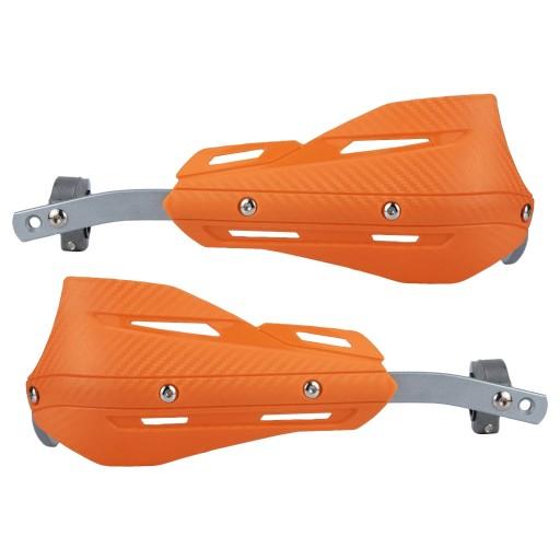 Универсальные мотозащитные щитки оранжевого цвета