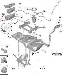 1525QR - Насос FAP DPF C-Crosser 4007 2.2 HDI 1525QR