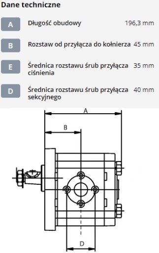 01174210N - Двойной гидравлический насос 19+11 куб.см.