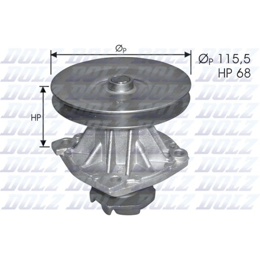 Водяний насос, охолодження двигуна DOLZ S135