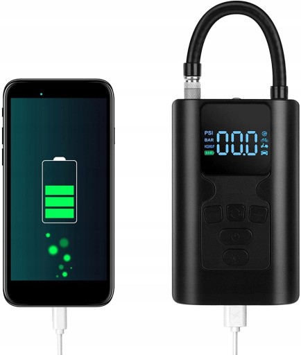 Шиномонтажний насос, повітряний компресор портативний - шт