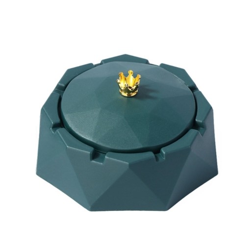 6958231967682 - Корона пепельница с крышкой в форме алмаза