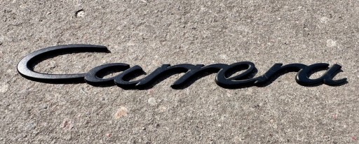 991 - Porsche 911 Carrera напис логотип значок емблема чорний оригінал