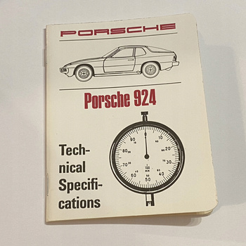Porsche 924 книга технические характеристики instr.