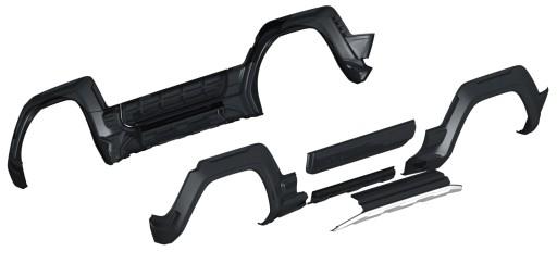 Расширение колесных арок + пороги kpl .  Лада Нива