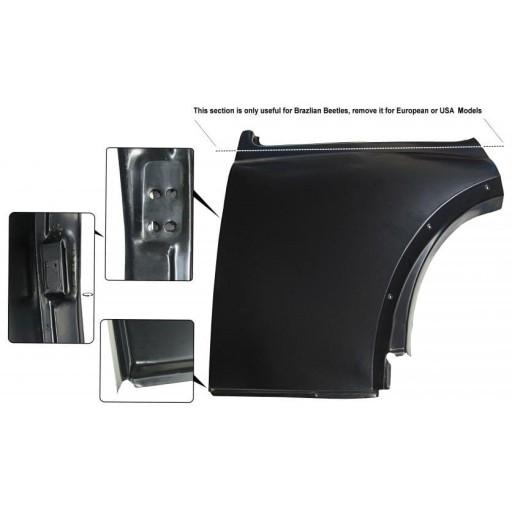 004145P - Бічна накладка за лівими дверима VW GARBUS 08/66-