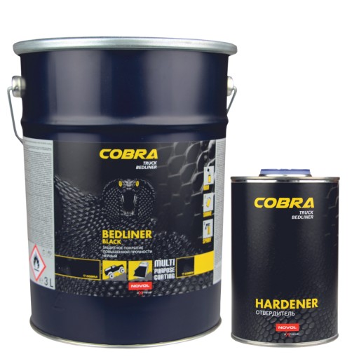 Захисна оболонка Cobra TRUCK BEDLINER, чорна, 4л