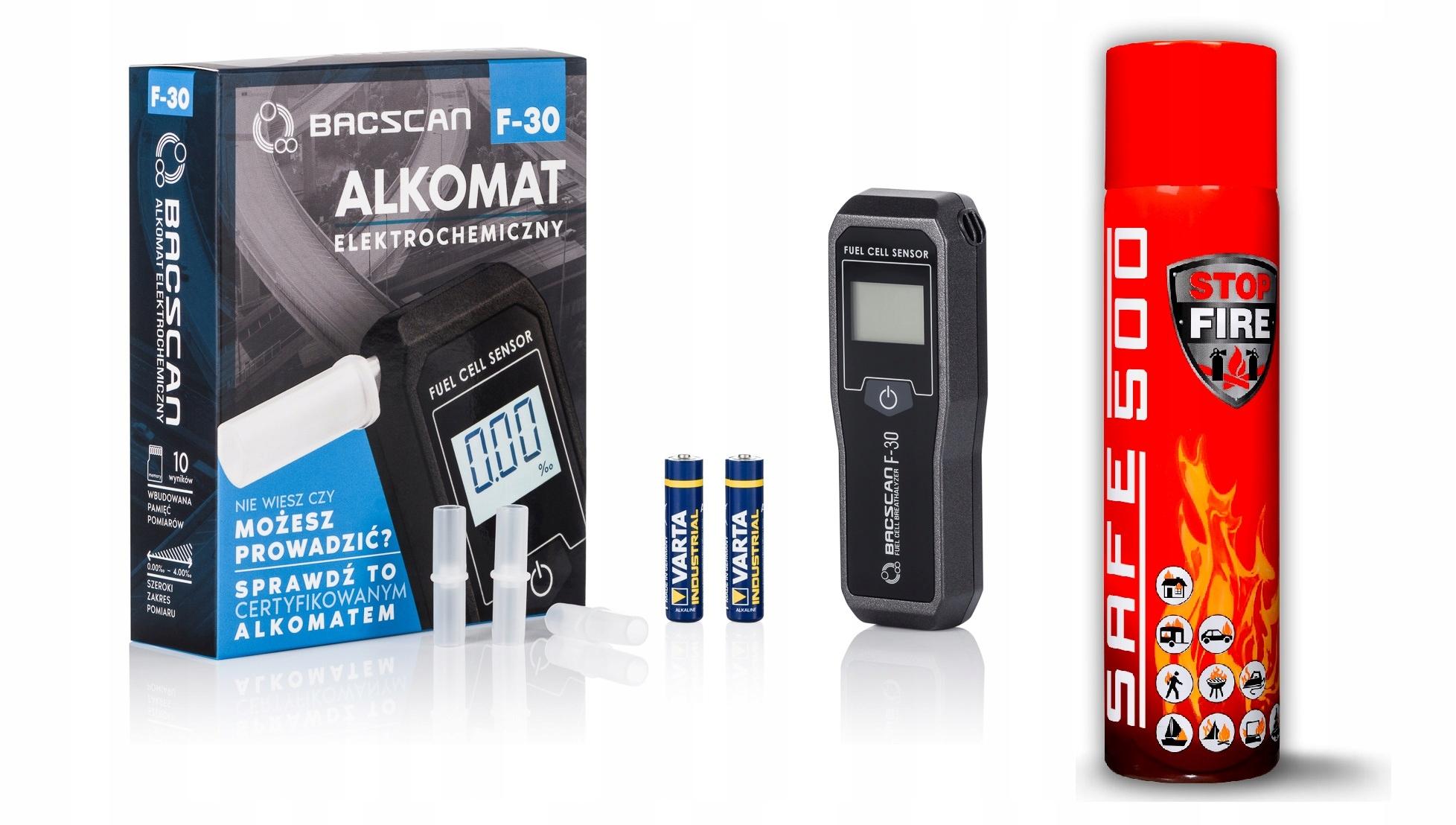 Точний алкотестер F - 30 + огнетушащий спрей-пакет