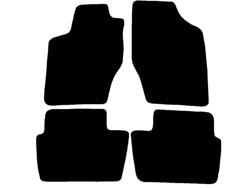 Велюрові килимки Premium BLACK для Citroen C4 II H/B 2010-2017