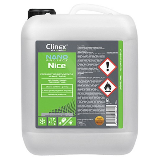 Дезінфікуючий засіб для систем кондиціонування і вентиляції CLINEX Nano 5L
