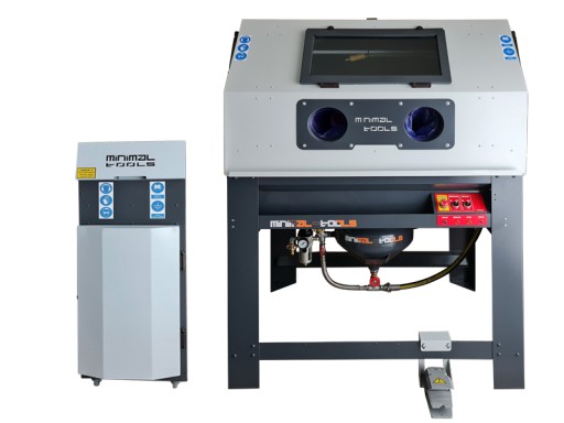 Професійний гермокабінний піскоструминний апарат PK350EZ 400л польського виробництва