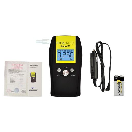 Профессиональный Алкотестер FitAlco Neon F1 + Калибровка