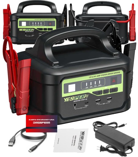 Професійний BOOSTER STARTER YESPER Monster StartP2 12-24V 122500mAh TRUCK