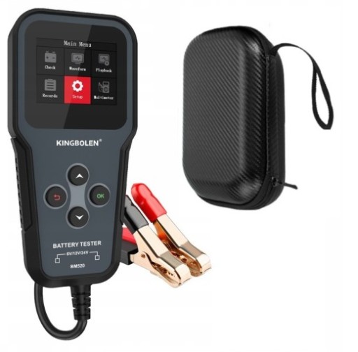 Профессиональный ТЕСТЕР АККУМУЛЯТОРОВ Kingbolen BM520 ПОЛЬСКИЙ
