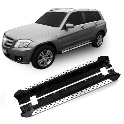 Пороги Mercedes GLK 2009-16 бічні спідниці