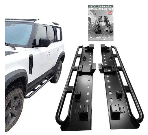HD Land Rover Defender 110 L663 Rock slider Off Road трубчасті бічні пороги