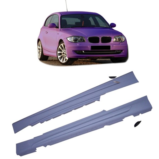 Спортивные пороги для BMW 1 (E81) Хэтчбек 2006 - 2012 гг.