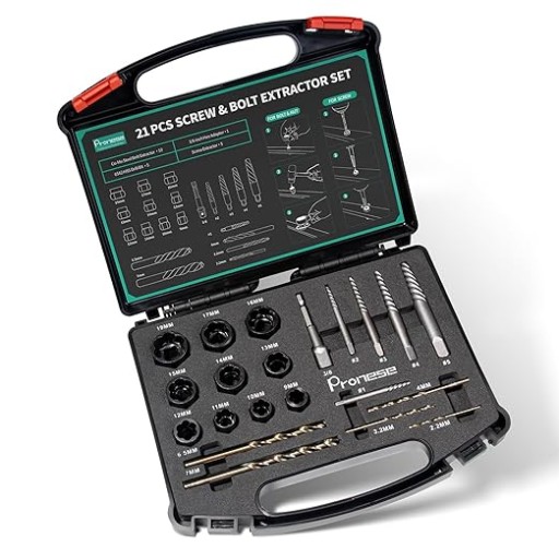 Pronese Набір з 21 знімача болтів і шурупів і свердел