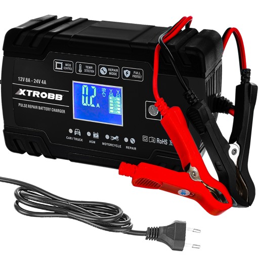 12V и 24V зарядное устройство для аккумуляторной батареи автомобиля 12