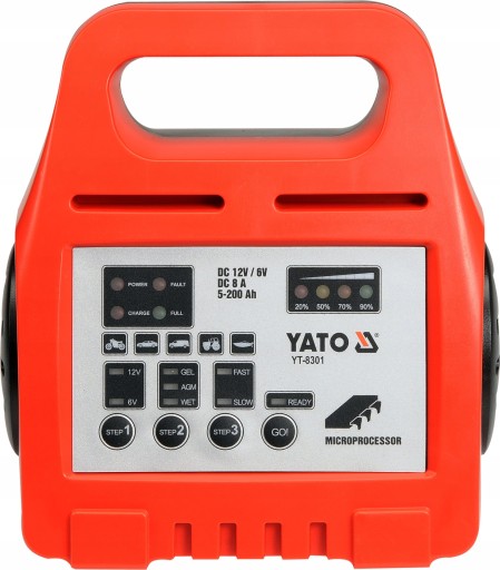 Электронный выпрямитель YATO YT-8301 6V / 12V 8A