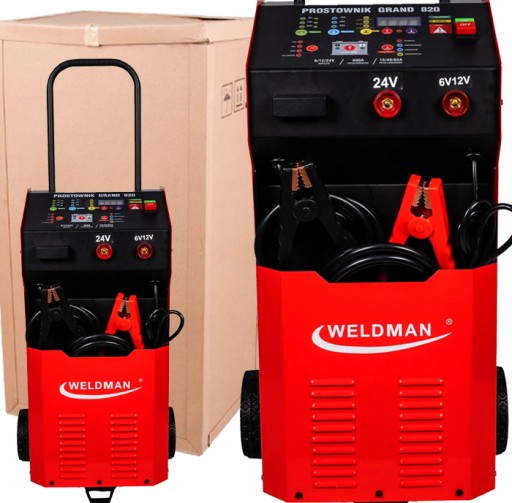 Розумний зарядний пристрій weldman grand 820 6/12/24v 50a 230v зі стартером