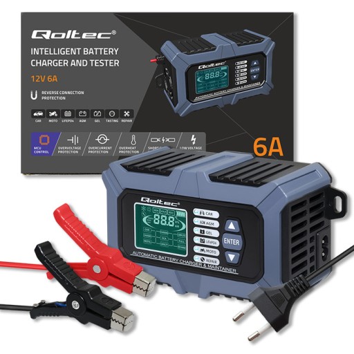 Тестер выпрямителя с зарядным устройством 6А 12В 24В с функцией ремонта LifePO4 GEL