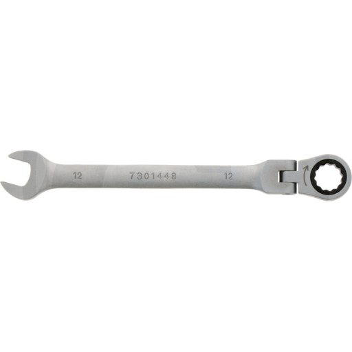 Ключ рожковый шарнирный с трещоткой BLACK EDITION 12 мм