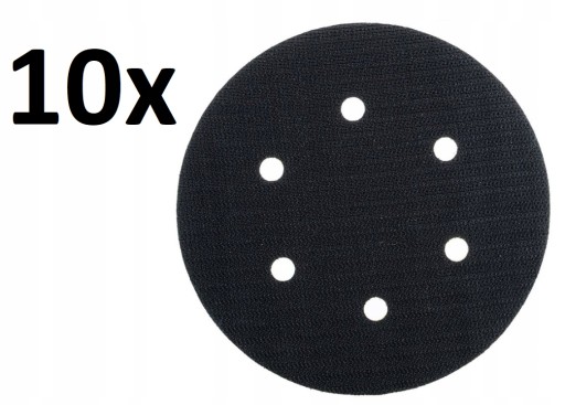 Захисна прокладка на липучці для шліфувального диска 150 мм Товщина 1 мм 6 отворів 6H