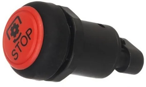 11802001PN - Кнопочный переключатель карданного вала, круглый, красный