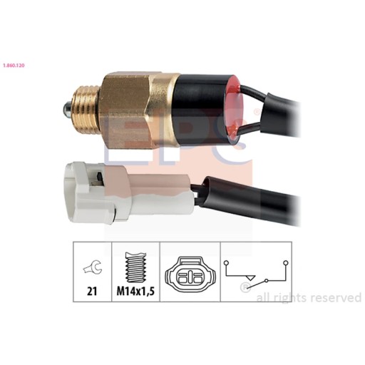 Выключатель, задний фонарь EPS 1.860.120