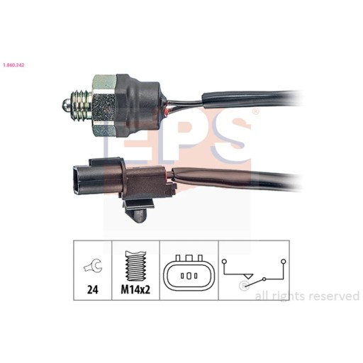 Выключатель, фонарь заднего хода EPS 1.860.342