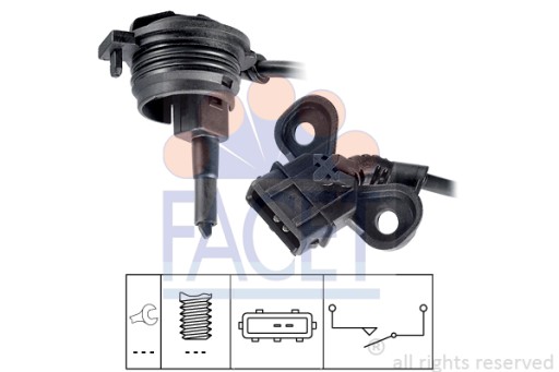Выключатель, фонарь заднего хода Facet 7.6195