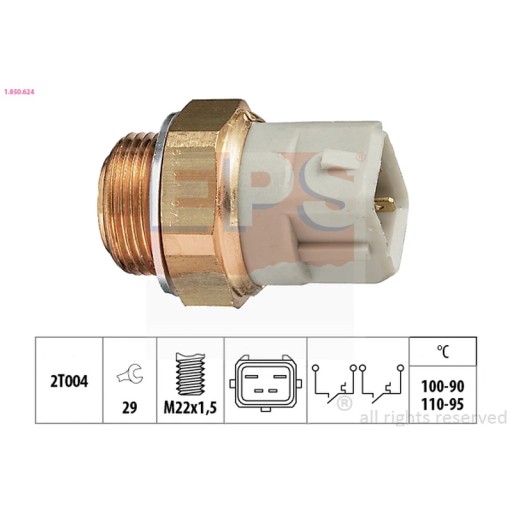 1.850.624 - Термовыключатель вентилятора радиатора EPS 1.850.624